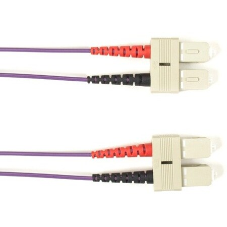 Black Box Multimode Fiber Patch Cable Sc-Sc 3M (Violet) FOCMR62-003M-SCSC-VT